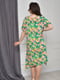 Сукня зелена в квітковий принт | 6492489 | фото 3