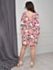 Платье розовое с цветочным принтом | 6492530 | фото 3