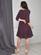 Сукня фіолетова в принт | 6492539 | фото 3