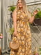 Платье леопардовое с цветочным принтом | 6492560 | фото 3