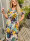 Сукня різнокольорова з квітковим принтом | 6492562 | фото 2