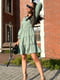 Платье зеленое в горошек | 6492611 | фото 2