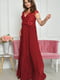 Сукня вечірня жіноча бордового кольору | 6492724