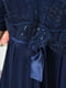Платье вечернее женское темно-синего цвета | 6492729 | фото 4