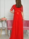 Сукня вечірня жіноча червоного кольору | 6492730 | фото 3