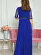 Сукня вечірня жіноча синього кольору | 6492732 | фото 3