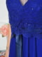 Сукня вечірня жіноча синього кольору | 6492732 | фото 4