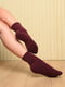 Шкарпетки медичні без гумки бордові | 6492751 | фото 3