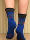 Шкарпетки сині з візерунком | 6492764 | фото 3