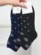 Носки махровые черные с принтом | 6492775 | фото 5