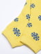 Носки махровые желтые с принтом | 6492788 | фото 2