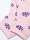 Шкарпетки махрові рожеві з принтом | 6492790 | фото 2