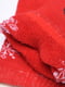 Носки махровые красные с принтом | 6492794 | фото 3