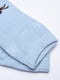 Носки махровые голубые с принтом | 6492797 | фото 2