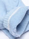 Носки махровые голубые с принтом | 6492797 | фото 3