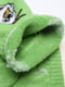 Носки махровые салатовые с принтом | 6492799 | фото 3