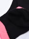 Шкарпетки чорні з рожевою гумкою | 6492810 | фото 3