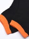 Шкарпетки чорні з оранжевою гумкою | 6492811 | фото 2