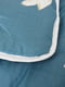 Ковдра силіконова двоспальна синя з принтом | 6492944 | фото 2