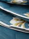 Ковдра силіконова двоспальна синя з принтом | 6492944 | фото 3