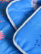 Ковдра силіконова полуторна зимова блакитна з принтом | 6492947 | фото 3