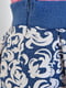 Спідниця синя з візерунком | 6492959 | фото 4