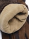 Перчатки на флисе коричневые | 6493319 | фото 4