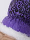 Варежки фиолетового цвета с принтом | 6493332 | фото 3
