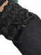 Перчатки кашемировые на искусственном меху черные | 6493338 | фото 3
