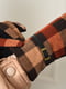 Перчатки текстильные на флисе черно-красного цвета | 6493360 | фото 3