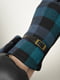 Перчатки текстильные на флисе черно-бирюзового цвета | 6493362 | фото 3