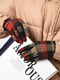Рукавички текстильні на флісі чорно-червоного кольору | 6493366
