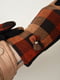 Перчатки текстильные на флисе черно-коричневого цвета | 6493374 | фото 3
