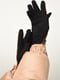 Перчатки текстильные на меху черно-коричневые | 6493389 | фото 2