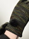 Перчатки текстильные на меху черно-зеленые | 6493396 | фото 3
