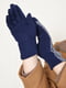 Перчатки текстильные на флисе сине-белые | 6493406 | фото 2