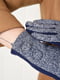 Перчатки текстильные на флисе сине-белые | 6493406 | фото 3