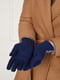 Перчатки текстильные на флисе сине-белые | 6493412 | фото 2