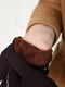Перчатки текстильные на флисе коричневые | 6493424 | фото 4