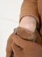 Перчатки текстильные на меху темно-бежевые | 6493430 | фото 4