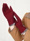 Перчатки текстильные бордовые | 6493442 | фото 2