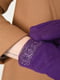 Перчатки текстильные на меху фиолетового цвета | 6493460 | фото 3
