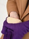 Перчатки текстильные на меху фиолетового цвета | 6493460 | фото 4