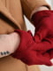 Перчатки текстильные бордовые | 6493477 | фото 4