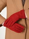 Перчатки текстильные бордовые | 6493478 | фото 2