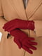 Перчатки текстильные бордовые | 6493513 | фото 2