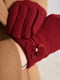Перчатки текстильные бордовые | 6493513 | фото 3