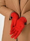 Рукавички текстильні червоні | 6493516 | фото 2