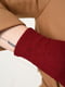 Перчатки текстильные бордовые | 6493523 | фото 3