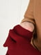 Перчатки текстильные бордовые | 6493523 | фото 4